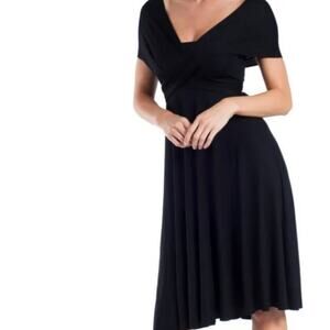 NORDSTROM ELAN BOHO CONVERTIBLE BLACK DRESS OR SKIRT SIZE MEDIUM